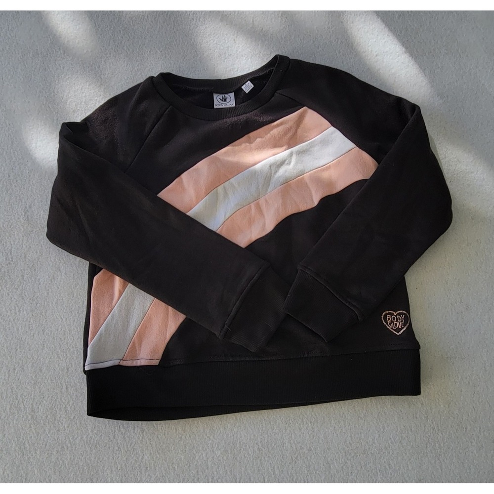 Body Glove girls  Sweatshirt Sleeve Long-Sleeved Black Pink And  White‎ Size 8